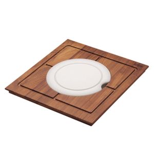 Tábua de Madeira Sobrepor Franke Cuba Iroko Planar 40x42,5